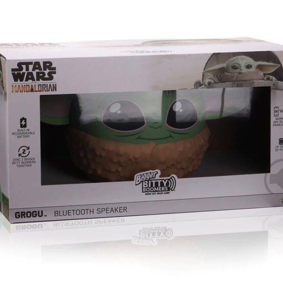 NIB Bigger Bitty Boomers Grogu 8 inch Bluetooth Speaker - Picture 3 of 4